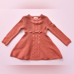 Charming dusty rose pink Knit Dress for Kids